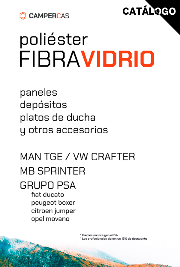 Paneles y depósitos de fibra de vidrio